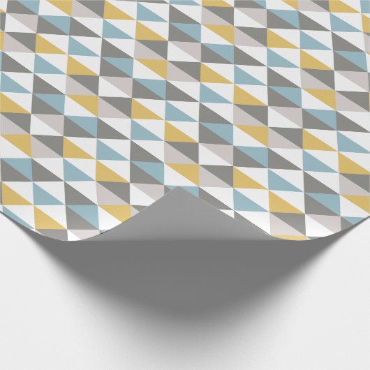 Mannen Goud Blauw Modern Middeleeuwen Cadeaupapier (Hoek)