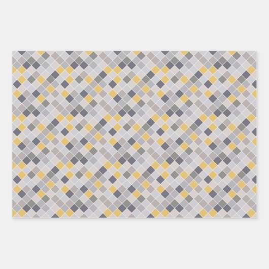 Mannen Goud Blauw set van 3 Verpakkingspak Inpakpapier Vel (Voorkant 2)