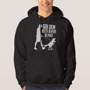 Mannen Gouden Retriever Pap Trex Mannen Golden Ret Hoodie