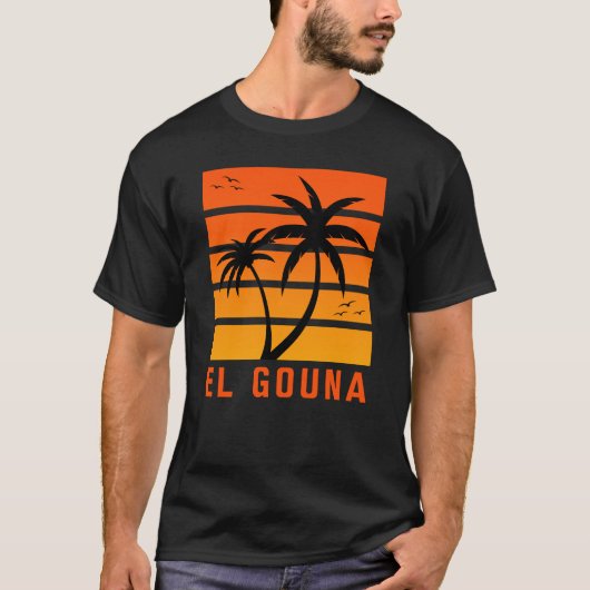 Mannen Gouna Sunset T-Shirt (Voorkant)