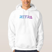 Mannen Gradient Retra Hoodie (Voorkant)