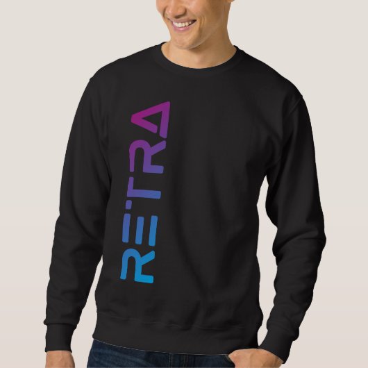 Mannen Gradient Retra Trui (Voorkant)