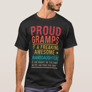 Mannen grammen van kleindochter t-shirt