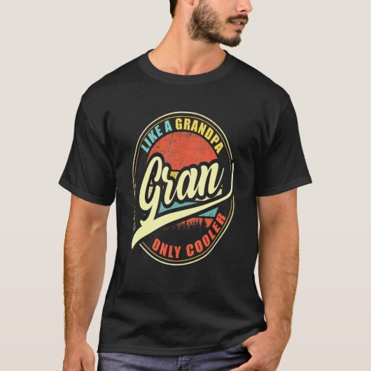 Mannen gran als opa alleen koeler t-shirt (Voorkant)
