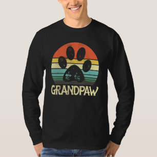 Mannen Grand Paw Opa Opa Hond Pap Puppy Fath T-shirt