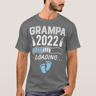 Mannen Grandpa Grampa 2022 Loading Grandad Pregnan T-shirt