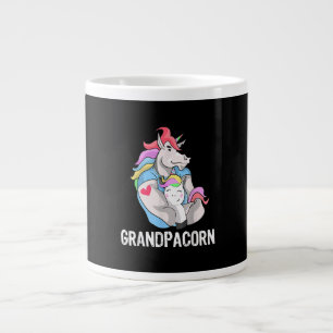 Mannen Grandpacorn Unicorn Grandpa en Grandson Grote Koffiekop