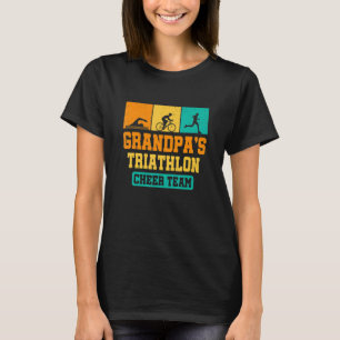 Mannen Grandpas Triathlon Cheer Team Triathlon Tri T-shirt