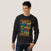 Mannen Grandpasaurus T Rex Dinosaur Grandpa Saurus Trui (Voorkant volledig)