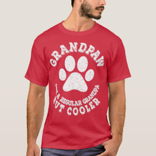Mannen Grandpaw Hondenliefhebber Best Grandpa Gran T-shirt