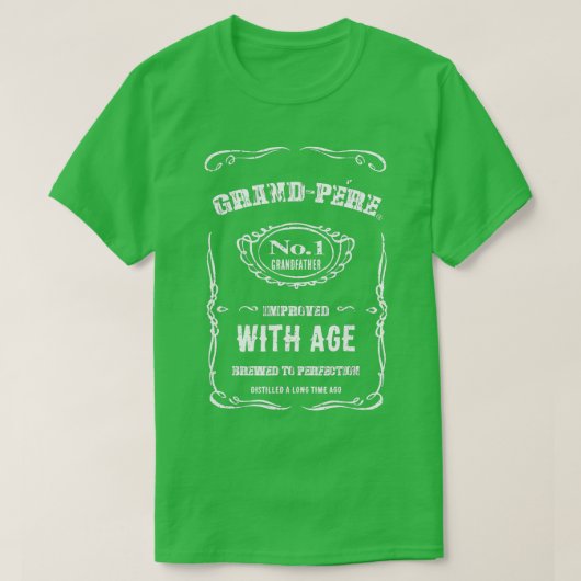 Mannen  GrandPere Franse grootvader T-shirt (Design voorkant)