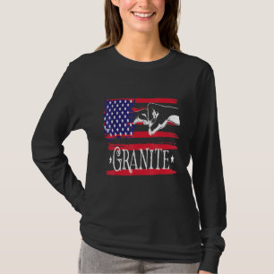 Mannen graniet t-shirt