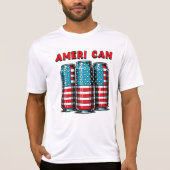 Mannen grappig 4 juli t-shirt (Voorkant)