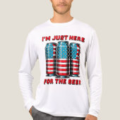 Mannen grappig 4 juli Tri-Blend shirt (Voorkant volledig)