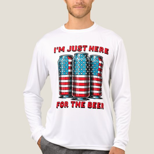 Mannen grappig 4 juli  Tri-Blend shirt (Voorkant volledig)