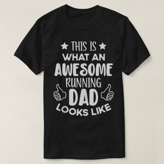 Mannen Grappig Dit is wat een Geweldige hardloopva T-shirt (Design voorkant)