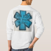 Mannen grappig EMS Life, you haul we herfst T-shirt (Achterkant)