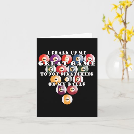 Mannen Grappig Geen Scratching Scratch Game Pool B Kaart (Gele Bloem)