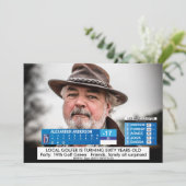 Mannen Grappig 🏌️♂Golfnieuws 40e 50e 60e Verjaar Kaart (Staand voorkant)