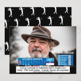 Mannen Grappig 🏌️♂Golfnieuws 40e 50e 60e Verjaar Kaart
