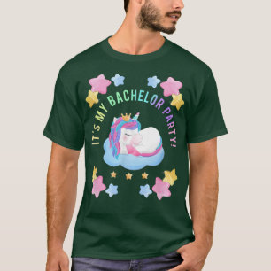 Mannen Grappig Het Is Mijn Eénhoorn Bachelorfeest T-shirt