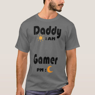 Mannen grappig idee voor gamer Dads papa voor dag T-shirt