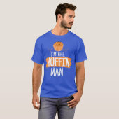Mannen grappig in de muffin man cupcakes muffin t-shirt (Voorkant volledig)
