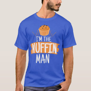Mannen grappig in de muffin man cupcakes muffin t-shirt
