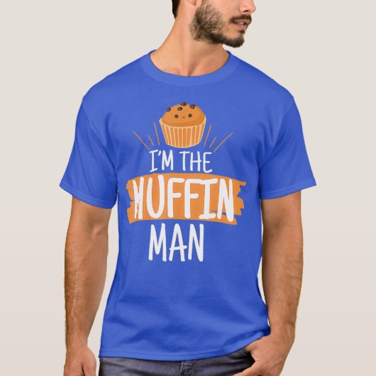 Mannen grappig in de muffin man cupcakes muffin t-shirt (Voorkant)
