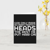 Mannen grappig kaal worden kaal slaan hoofd vader kaart (Gele Bloem)