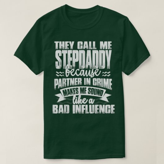 Mannen grappig T-shirt noemen ze me Stepdaddy-gelu (Design voorkant)