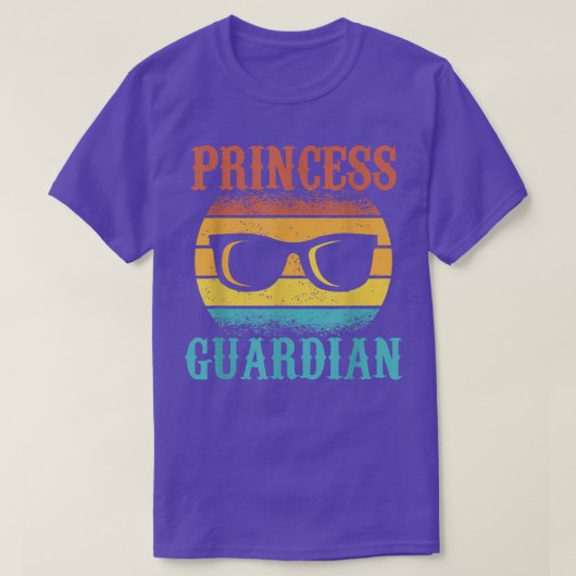 Mannen grappig T-shirt voor vaderdag prinses Guard (Design voorkant)