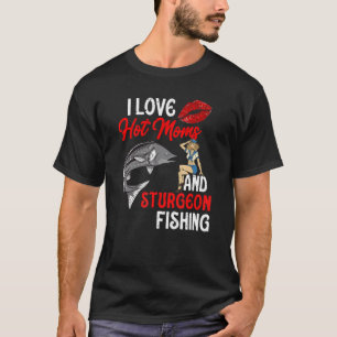 Mannen Grappig Witte Steur Vissen Voor Mannen Ik H T-shirt