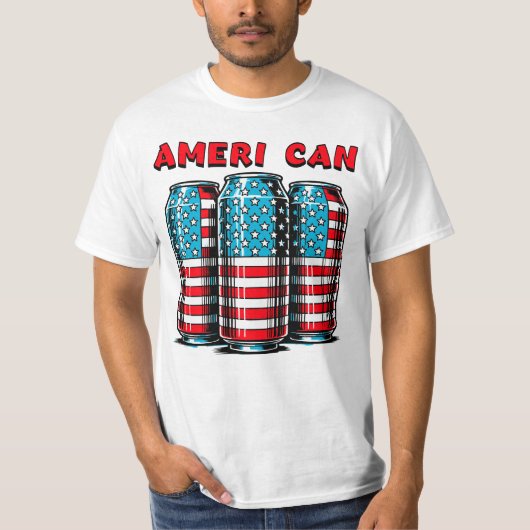 Mannen grappige 4th of July T-shirt (Voorkant)