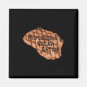 Mannen Grappige Anti-vegan Professionele Steak Eat Magneet