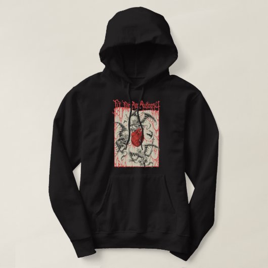 Mannen grappige Australische Thy Art Deathcore is Hoodie (Design voorkant)