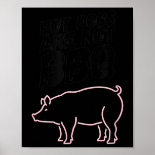 Mannen Grappige Barbecue Grillen BBQ Roker Gift vo Poster
