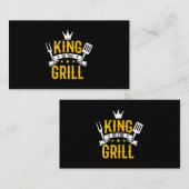 Mannen Grappige BBQ Kleding Mannen Gift voor Hem K Visitekaartje (Voorkant / Achterkant)