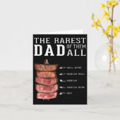 Mannen Grappige BBQ Rarest Beste Papa Grill Barbec Kaart (Gele Bloem)