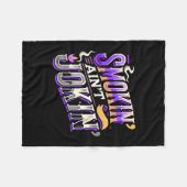 Mannen grappige bbq smoker vlees roken tools grill fleece deken (Voorkant (Horizontaal))