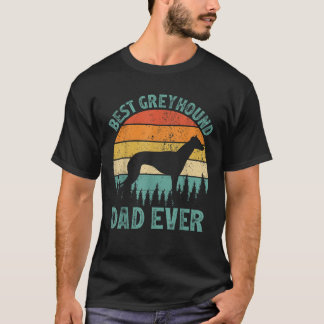 Mannen Grappige Beste Greyhound Vader Ooit Vader T-shirt