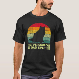 Mannen Grappige  Beste Perzische Kattenvader Ooit  T-shirt