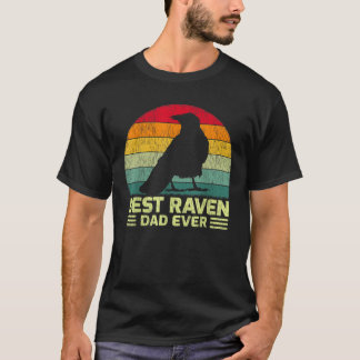 Mannen Grappige  Beste Raven Vader Ooit Vaderdag T-shirt