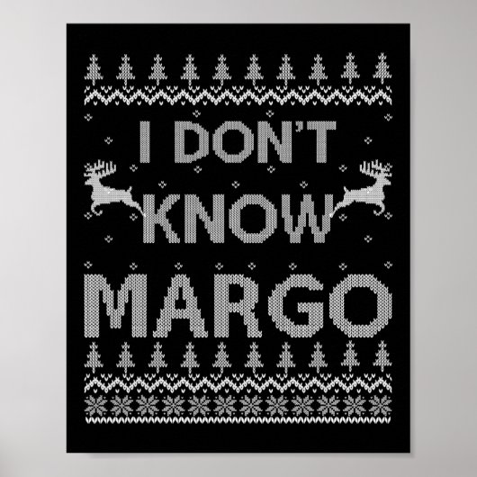 Mannen grappige bijpassende koppel Ik ken Margo ni Poster (Voorkant)