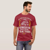 Mannen Grappige Boerderij Alleen de beste mannen r T-shirt (Voorkant volledig)