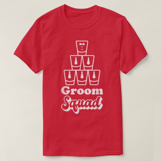 Mannen Grappige Bruidegom Trouwfeest Bruiloft Jong T-shirt (Design voorkant)