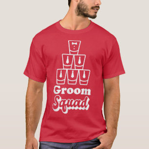 Mannen Grappige Bruidegom Trouwfeest Bruiloft Jong T-shirt