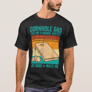 Mannen Grappige Cornhole Retro Cornhole Pap Gewoon T-shirt