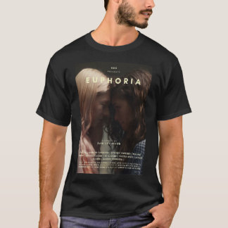 Mannen grappige filmfilm Euphoria voor muziekventi T-shirt