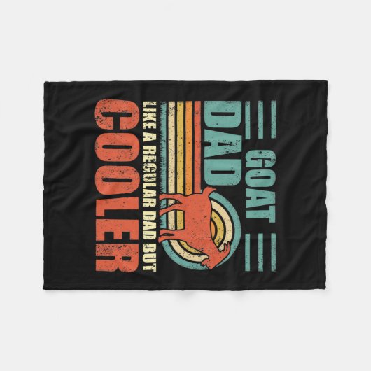 Mannen grappige geit vader als een gewone vader, m fleece deken (Voorkant (Horizontaal))